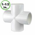 Circo 1.5 in. 4-Way x PVC Fitting Cross - Furniture Grade 135-F